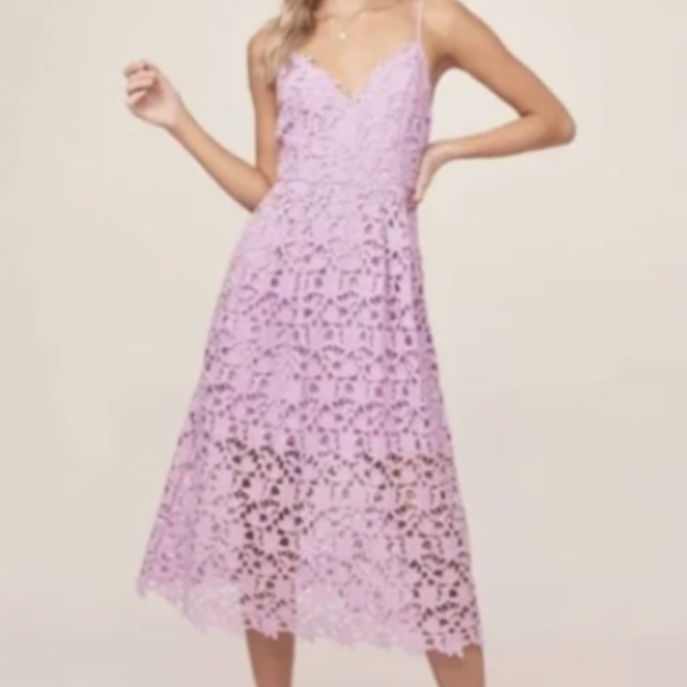 ASTR the Label Lace Midi Dress